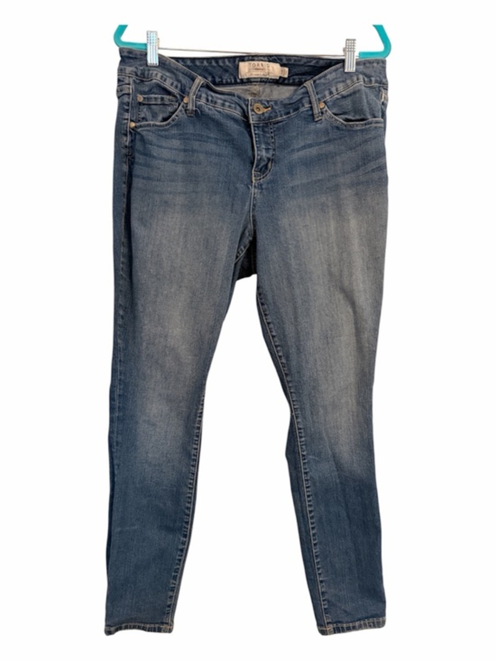 TORRID 14 Distressed Skinny Jeans